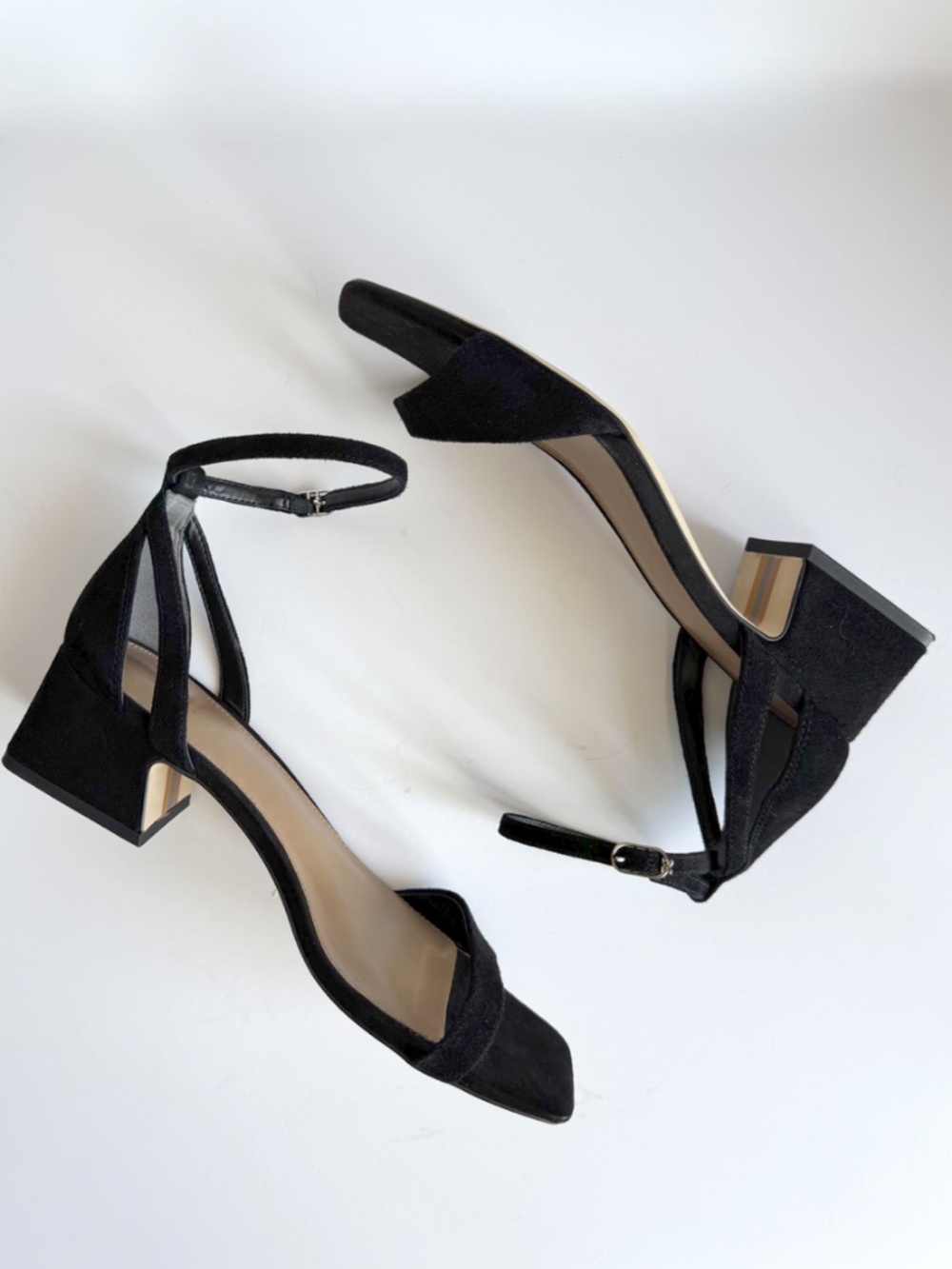Sam Edelman Wilson Ankle-Strap Block-Heel Sandals in Black Size 8 - Picture 3 of 9